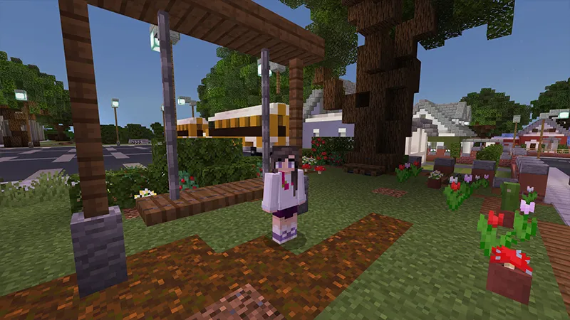 Modern Town and School