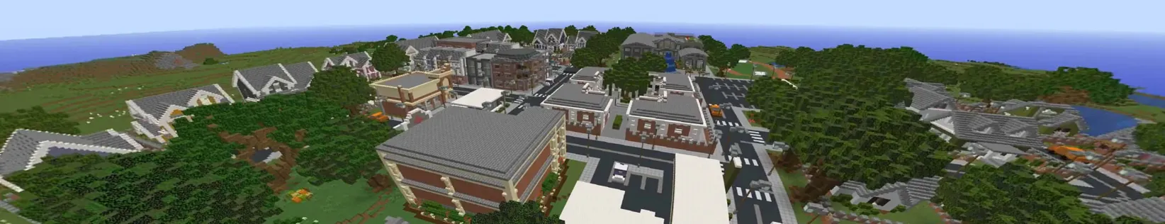 Modern Town and School