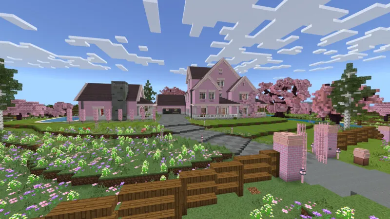 Cherry Blossom Suburban Home