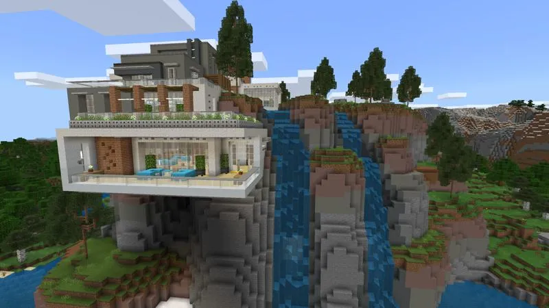 Millionaire Waterfall Mansion
