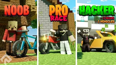 Noob vs Pro vs Hacker Race
