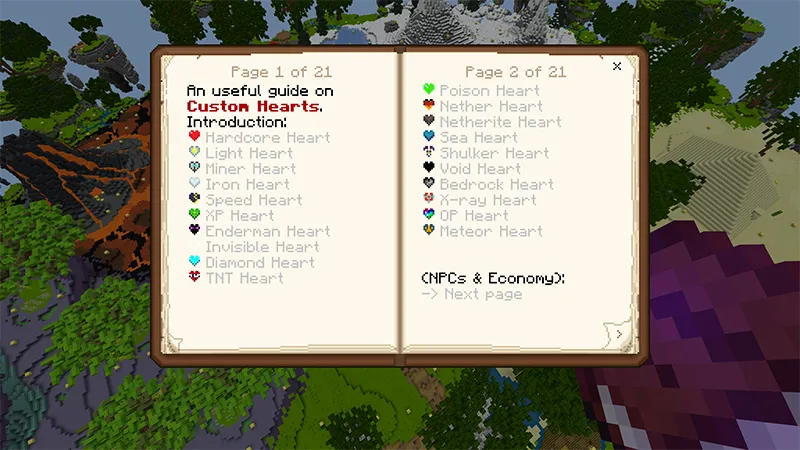 Lucky Skyblock + Custom Hearts