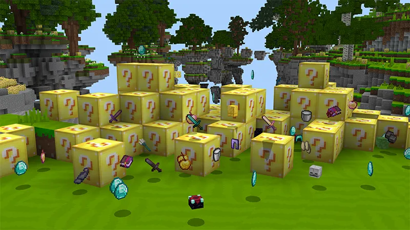 Lucky Skyblock + Custom Hearts