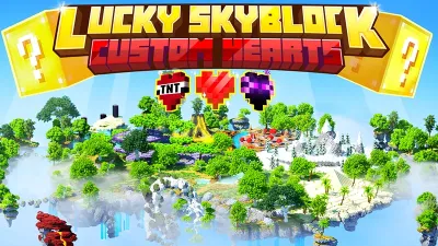 Lucky Skyblock + Custom Hearts