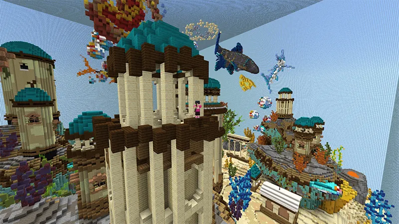 Giant Fish Tank Skyblock