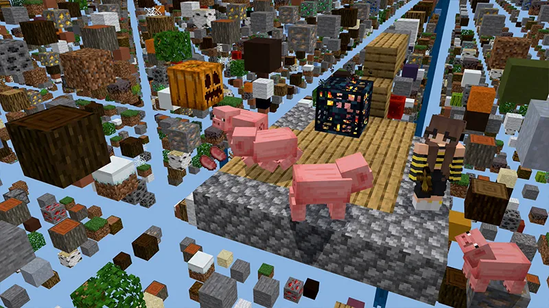 SKY GRID BLOCK!