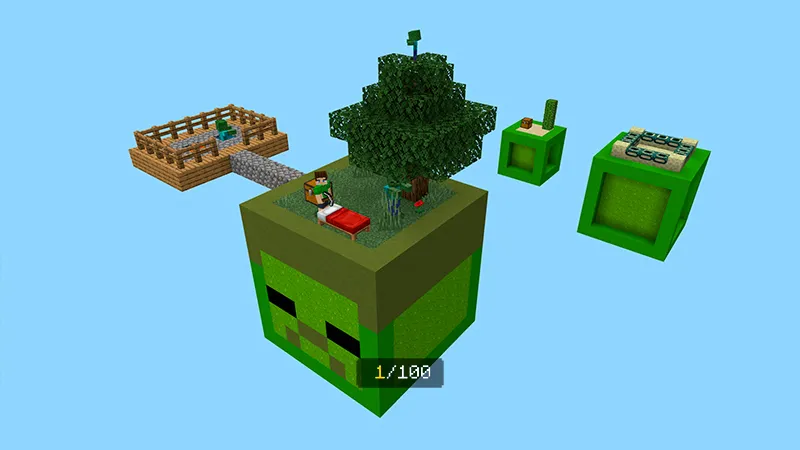 100 Days Zombie Skyblock