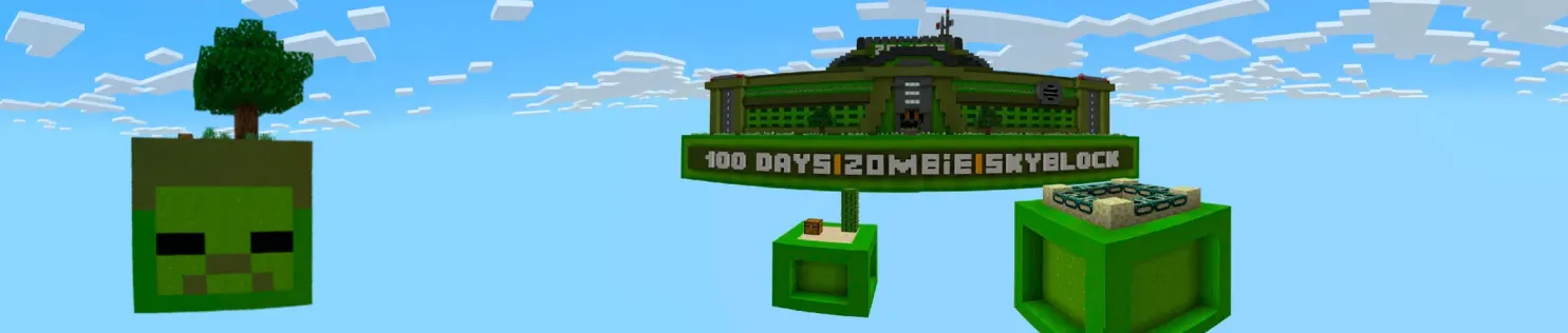 100 Days Zombie Skyblock