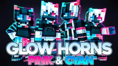 Glow Horns Pink & Cyan