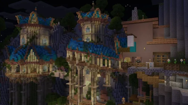 Colorful Cliff Village