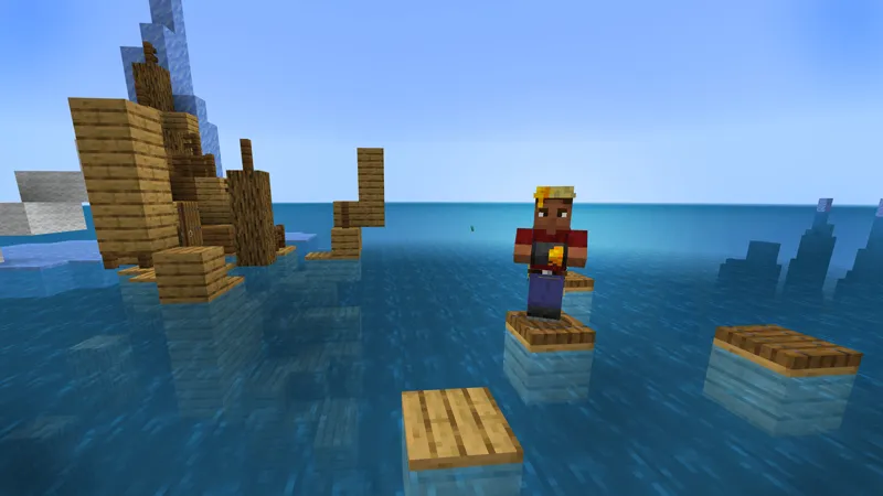 ONE BLOCK RAFT!
