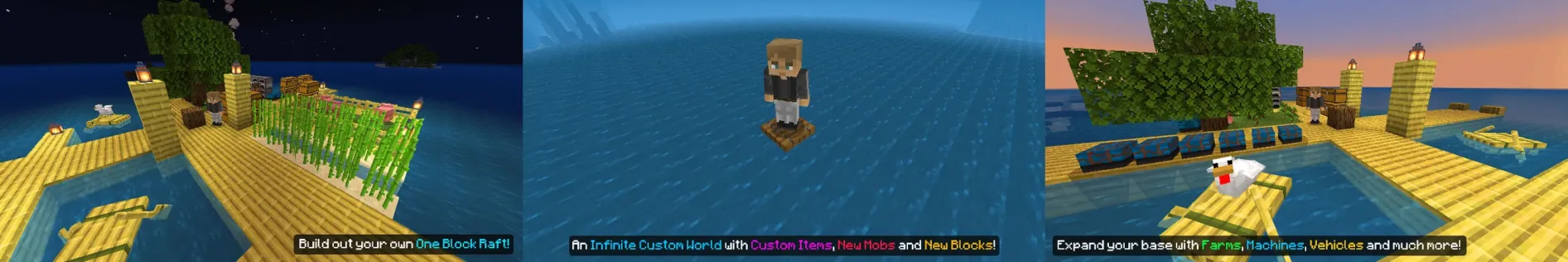ONE BLOCK RAFT!