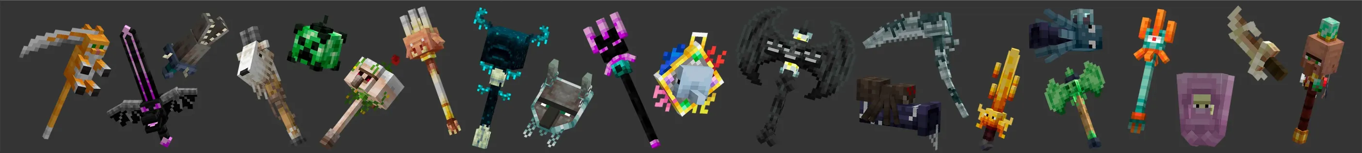 MOB WEAPONS CRAFTABLE