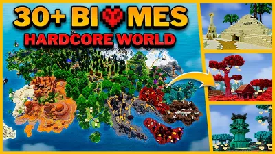 30+ Biomes - Hardcore World