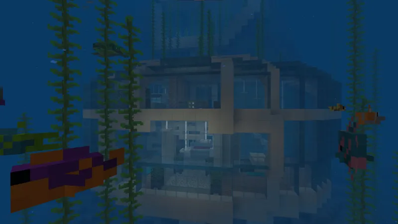 Underwater Cliffside House