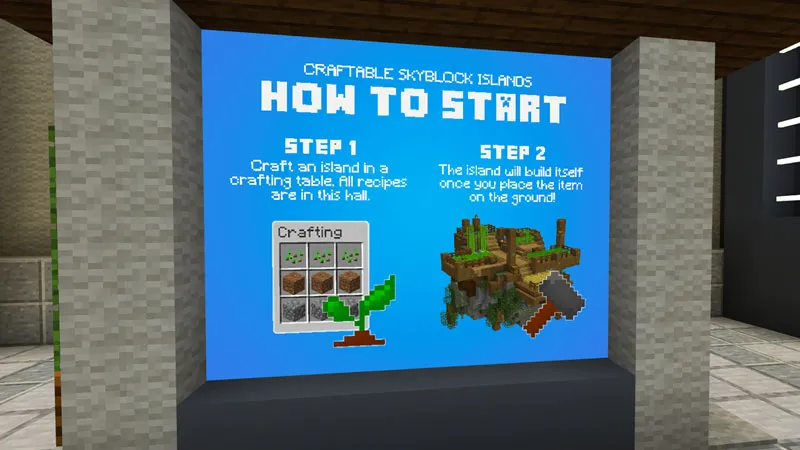 Craftable Skyblock Islands