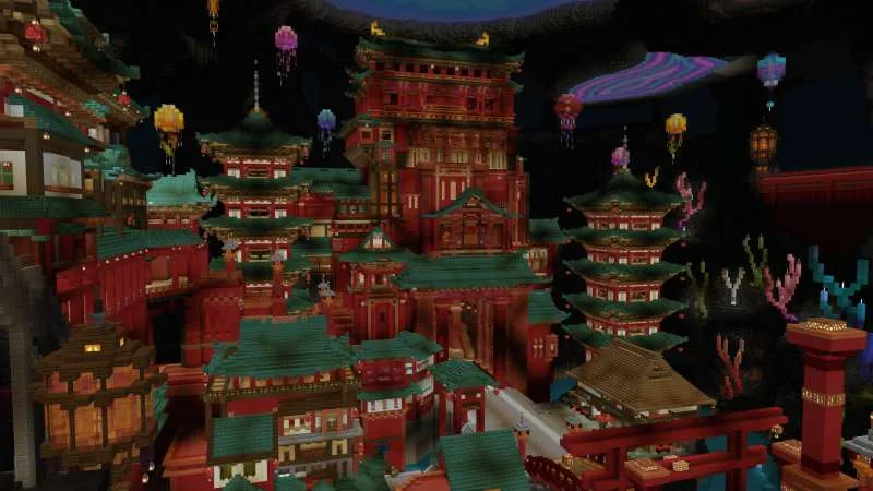 A Castle Laying Underwater