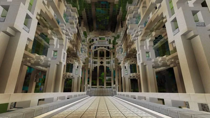 A Castle Laying Underwater