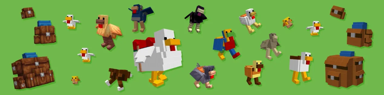 LEGO MINECRAFT CHICKEN MOUNTS