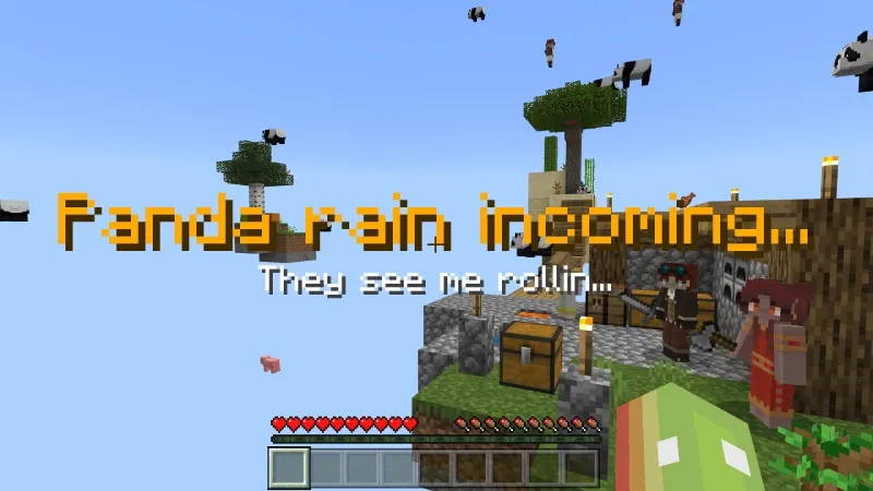 Skyblock: Raining Mobs