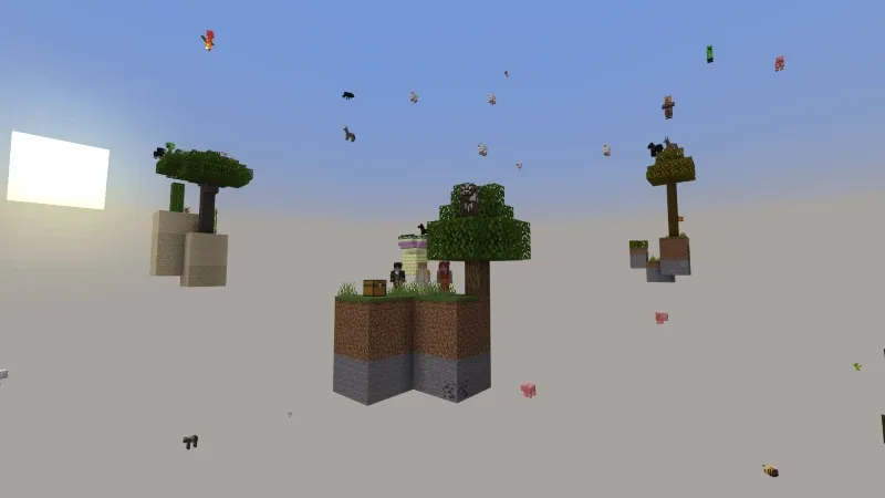 Skyblock: Raining Mobs