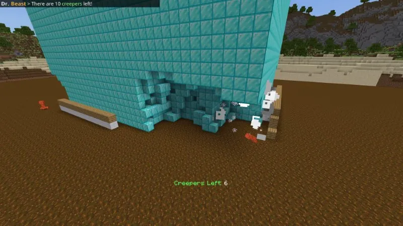 Explosions vs 500,000 Diamonds