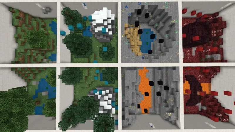 Grid Parkour Biomes